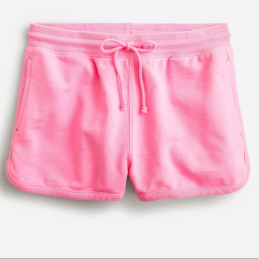 NWT J. Crew Women's University Terry Drawstring Shorts